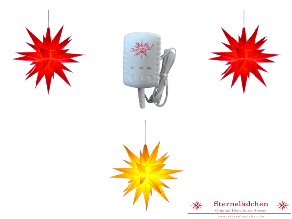 Sterne-Set A1e rot/gelb/rot